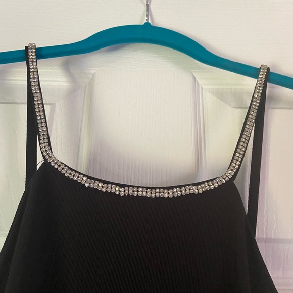 Dainty hooligan black dress with crystal straps size small - Picture 2 of 5